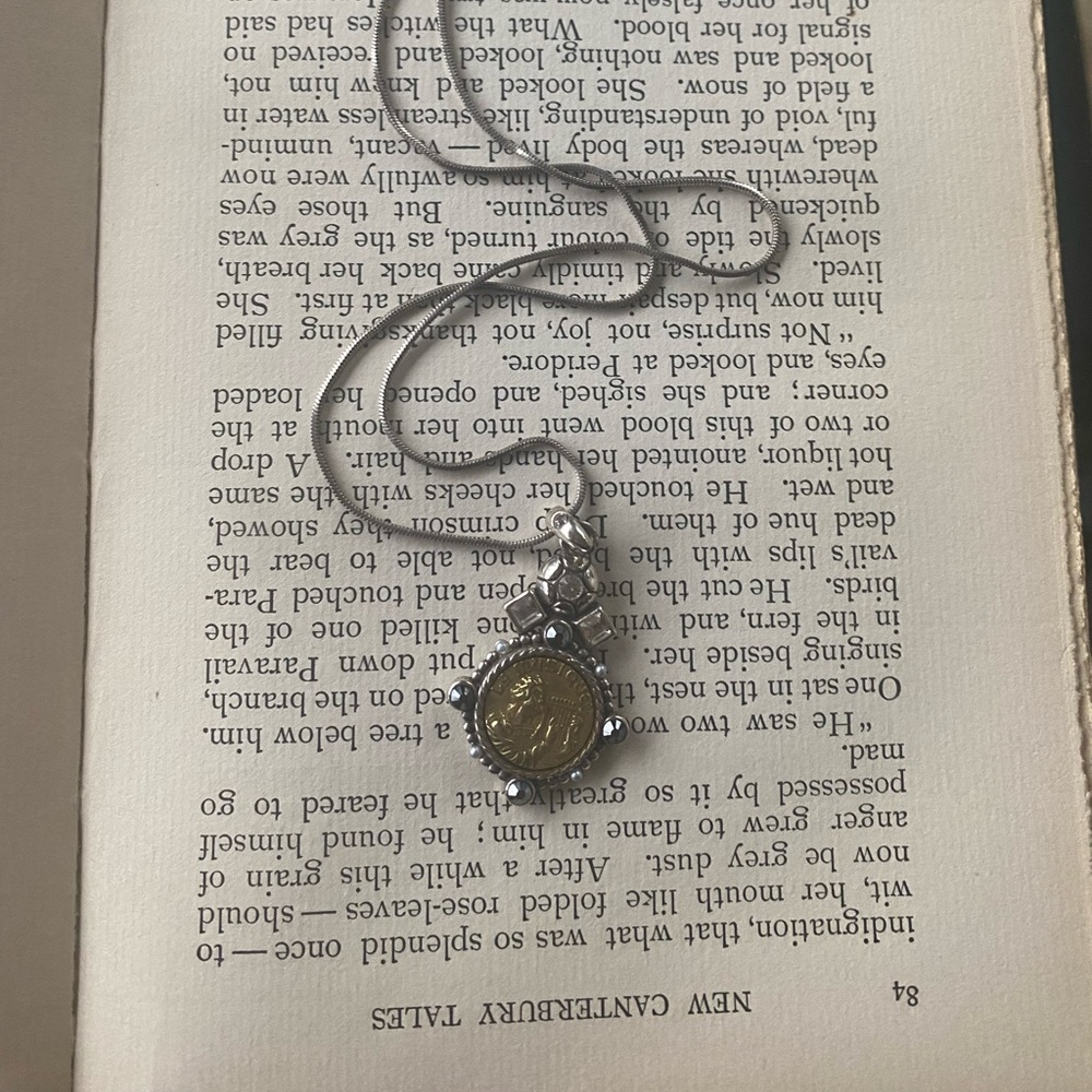 Brighton “La Musique” Pendant/Necklace- 16’ inch chain. Very soft on the skin!